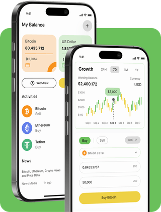 BTC-ClariXon trading platform with live market data
